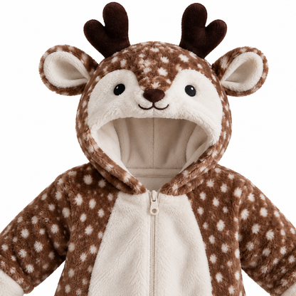 Cozy Reindeer Onesie That Keeps Baby Warm